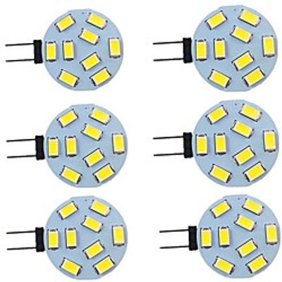 6pcs 2 W LED Bi-pin Lights 260 lm G4 9 LED Beads SMD 5730 Warm White Natural White White 9-30 V Lightinthebox