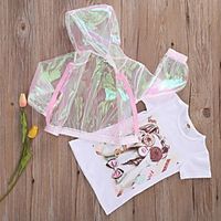 Kids Girls' Blouse Long Sleeve Graphic Print Blushing Pink Children Tops Summer Basic Daily Wear Regular Fit 1-5 Years miniinthebox - thumbnail
