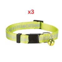 Trixie Nylon Collar With Bell For Cats - Yellow 21X2X6cm (Pack Of 3)