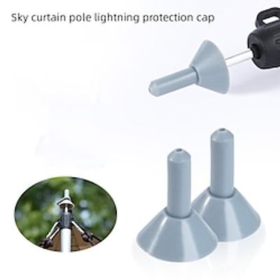 Skyline Pole Lightning Protection Cap Tent Support Pole Top Pin Lightning Protection Cap Outdoor Camping Insulation Plastic Protective Cap Safety Helmet Lightinthebox