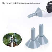 Skyline Pole Lightning Protection Cap Tent Support Pole Top Pin Lightning Protection Cap Outdoor Camping Insulation Plastic Protective Cap Safety Helmet Lightinthebox - thumbnail