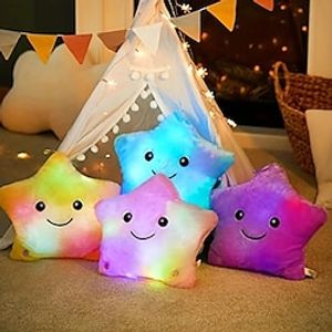 Luminous Pillow Soft Stuffed Plush Glow Colorful Star Cushion LED Light Toys Gift For Children Kids Girls, Funny Educational Games, Party Gifts, Children's Gifts, Holiday Gifts, Birthday Gifts Lightinthebox