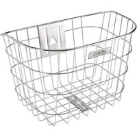 Electra Stainless Wire Headset Mount Front Basket Silver