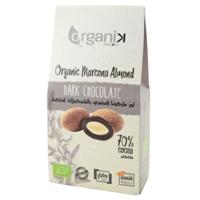 Organik Dark Chocolate Coated Almond 70% Cocoa 30 Gr Carton