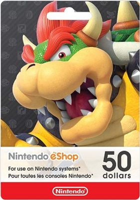 $50 USA Nintendo eShop Gift Card (Instant E-Mail Delivery)