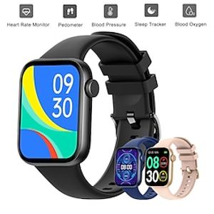 iMosi 1.85 inch Smart watch Fitness Running Watch Bluetooth Call Pedometer Reminder Sleep Tracker Compatible with Android iOS Women Men Waterproof Long Standby Hands-Free Calls IP 67 Lightinthebox
