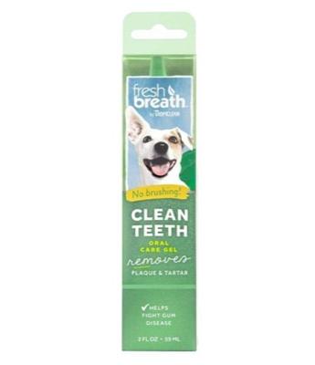 Tropiclean Fresh Breath No Brushing Clean Teeth Dental & Oral Care Gel For Dogs, 2oz