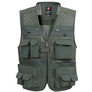Men's Hunting Gilet Outdoor Fast Dry Wearable Multi-Pockets Breathable Spring Summer Solid Colored Polyester Black Army Green Grey Lightinthebox