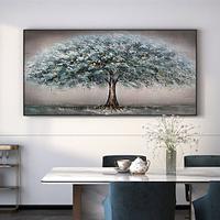 3D Hand Painted Canvas Flower Art painting hand painted Abstract Landscape Texture Oil Painting Tree Planting wall Painting Bedside Painting Bedroom Art Spring decor No framed Lightinthebox