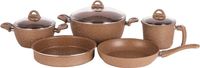 Royalford 8-Piece Chef Choice Granite Coated Cookware Set - RF11305