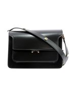 Trunk Black Leather Shoulder Bag - thumbnail