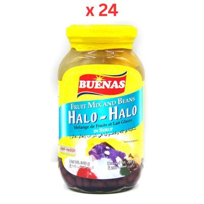 Buenas Fruit Mix And Beans Halo Halo 340Gm Pack of 24