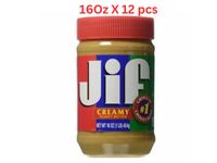 Jif Creamy Pbtr (Pack Of 12 X 16Oz)
