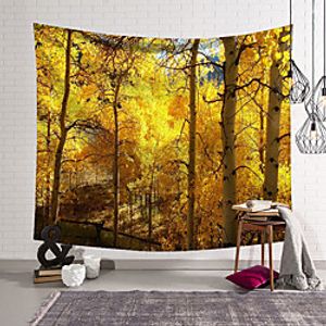 Landscape Forest Fall Wall Tapestry Art Decor Blanket Curtain Hanging Home Bedroom Living Room Decoration Polyester Lightinthebox