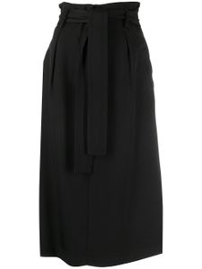 Elisabetta Franchi belted midi skirt - Black