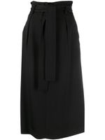 Elisabetta Franchi belted midi skirt - Black