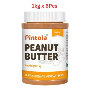 Pintola Classic Peanut Butter Creamy 1Kg (Pack Of 6)