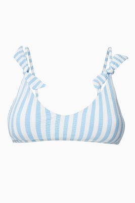 Lucia Bikini Top in Placid Stripe Sustainable Nylon Lucia Bikini Top in Placid Stripe Sustainable Nylon