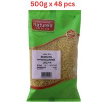 Natures Choice Burghol White Coarse Daliya - 500 gm Pack Of 48 (UAE Delivery Only)