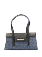 Bulgari Pre-Owned logo pattern shoulder bag - Blue