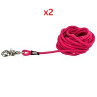 Trixie Round Tracking Leash Trigger Snap Hook - Fuchsia S-L - 15cm (Pack Of 2)