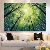 Landscape Wall Art Canvas Trees Sky Prints and Posters Pictures Decorative Fabric Painting For Living Room Pictures No Frame miniinthebox