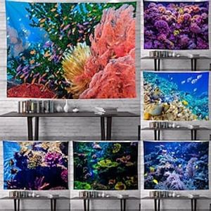 Ocean Fish Large Wall Tapestry Art Decor Blanket Curtain Hanging Home Bedroom Living Room Decoration Polyester miniinthebox