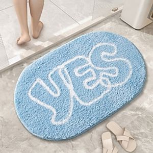 Funny Letters Bathmat Bathroom Mat Soft Rug Fluffy Bedroom Carpet Floor Safety Pad Aesthetic Home Room Decor Lightinthebox