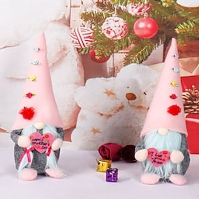 1pcs Valentine's Day Mother's Day Decoration Rudolph Doll Ornaments Faceless Doll Venue Decoration Props Holiday Gifts Lightinthebox