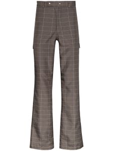 NULABEL Reflector checked trousers - Grey