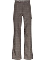 NULABEL Reflector checked trousers - Grey