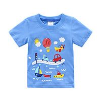 [18m-9y]boys cartoon print short sleeve t-shirt Lightinthebox - thumbnail