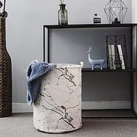 1PC Household Fabric Dirty Cloth Basket Dirty Cloth Basket Folding Toy Cloth Storage Basket For Dirty Cloth Storage Bucket Laundry Basket Lightinthebox - thumbnail