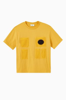 Mesh Pocket T-shirt in Cotton Jersey Mesh Pocket T-shirt in Cotton Jersey