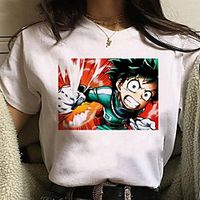 Inspired by My Hero Academia / Boku No Hero Cosplay Anime Cartoon Polyester / Cotton Blend Print Harajuku Graphic Kawaii T-shirt For Women's / Men's miniinthebox - thumbnail