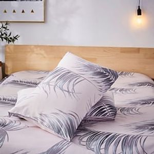 Floral Printed Bedding Pillowcases 1 Piece Pillow Shams Standard Queen Pillow Covers Envelope Closure End,Soft miniinthebox