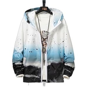 Men's UPF 50 UV Sun Protection Zip Up Hoodie Long Sleeve Fishing Running Hiking Jacket Cooling Shirt with Pockets Summer Outdoor Quick Dry Lightweight Breathable Jacket Top Climbing Lightinthebox