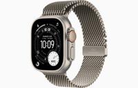 Apple Watch Ultra 3, GPS + Cellular, 49mm, Natural Titanium Case with Natural Titanium Milanese Loop