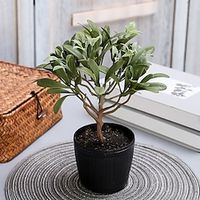 1PC Simulated Magnolia Evergreen Potted Plant Suitable For Decorating Living Rooms Offices Hotels Tabletops And Windowsills miniinthebox