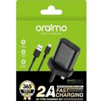 Oraimo OCW-U65S+C53 Type C Charger, Black