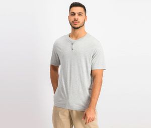 Mens Layered-Look T-Shirt  Sterling Heather