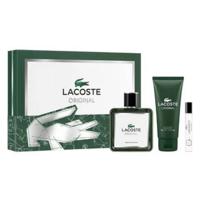 Lacoste Original 3Pcs (M) 100Ml Edp + Edp 7.5Ml + 100Ml Sg Set