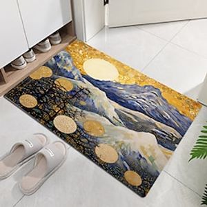 Golden Mountain Doormat Non-Slip Oil Proof Rug Indoor Outdoor Mat Bedroom Decor Bathroom Mat Entrance Rug Door Mat miniinthebox
