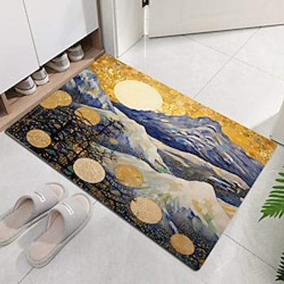 Golden Mountain Doormat Non-Slip Oil Proof Rug Indoor Outdoor Mat Bedroom Decor Bathroom Mat Entrance Rug Door Mat Lightinthebox