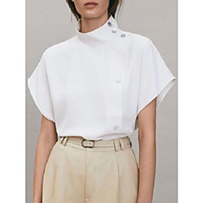 stand collar shift elegant shirts  tops Lightinthebox