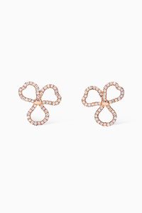 Tiffany Paper Flowers™ Diamond Open Flower Earrings in 18kt Rose Gold
