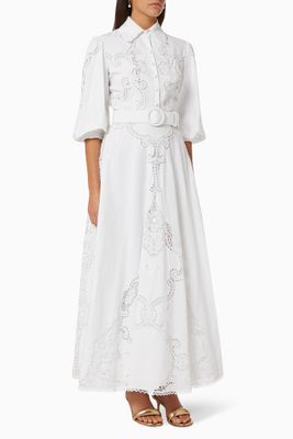 Pavlina Linen-blend Lace Shirtdress Pavlina Linen-blend Lace Shirtdress