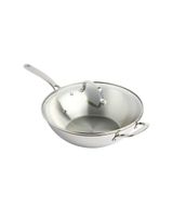 Martha Stewart Castelle 12 Inch Stainless Steel Essential Pan & Lid