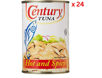 Century Tuna Flakes Hot & Spicy , 420 Gms Pack Of 24 (UAE Delivery Only)