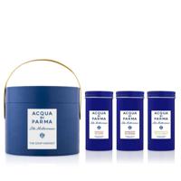 Acqua Di Parma Blu Mediterraneo Set Powder Soap 3 X 70G (Arancia Di Capri + Bergamotto Di Calabria + Chinotto Di Liguri)